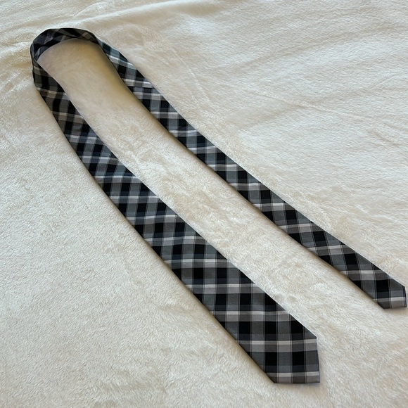 Penguin Men’s Black Plaid Tie - Picture 4 of 7